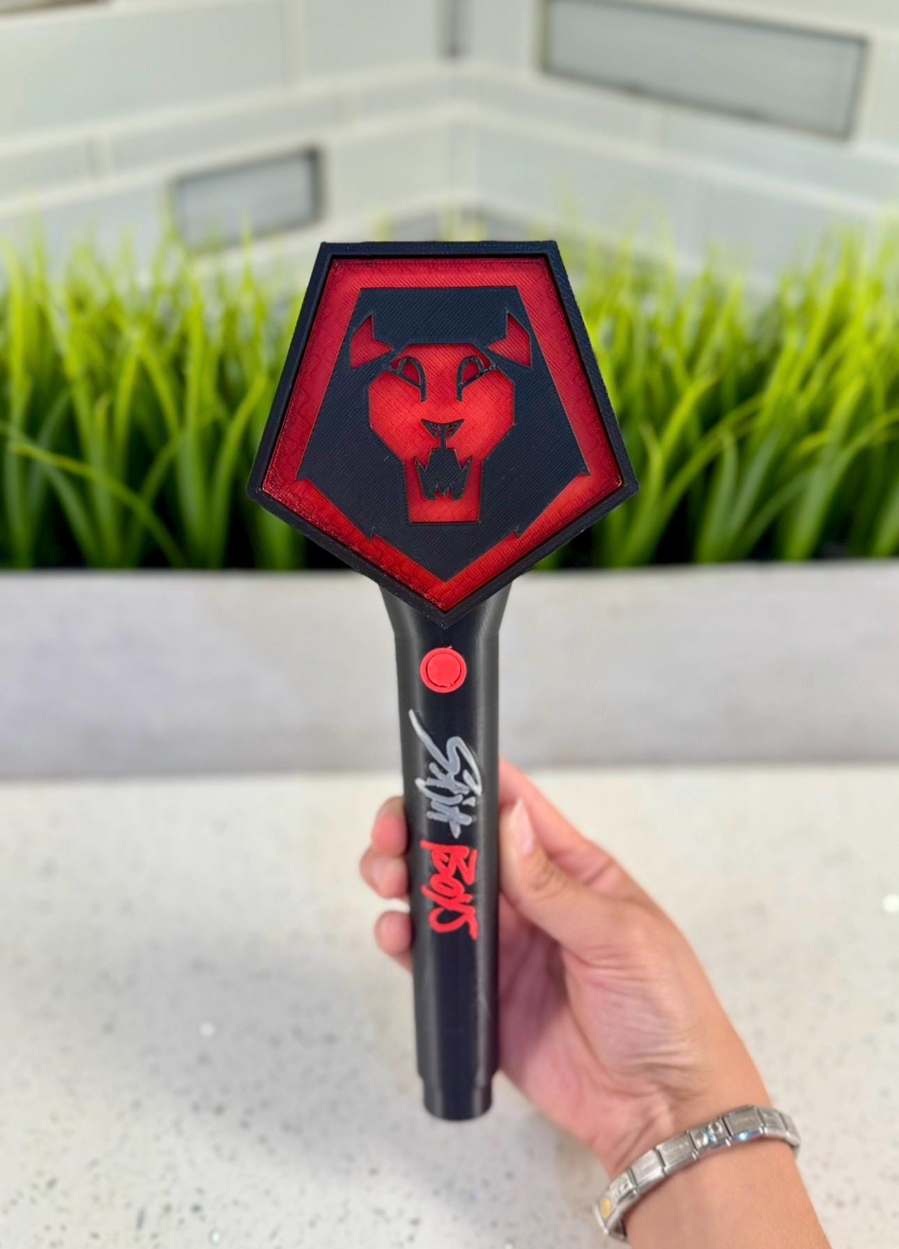 Saja Boys Demon Hunter Prop | Black & Red Light Wand | Kpop light stick