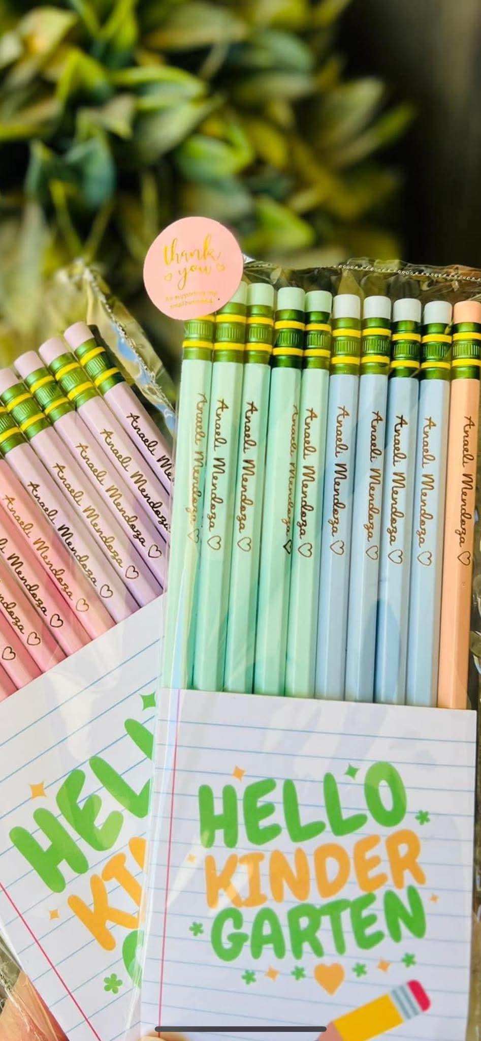 Personalized Engraved Pastel | Pencil Ticonderoga #2 | Back to School