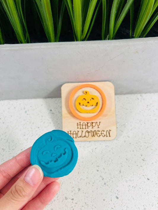 Halloween Play Dough Stamps | Kids Sensory Play | Trick-or-Treat Party Favor