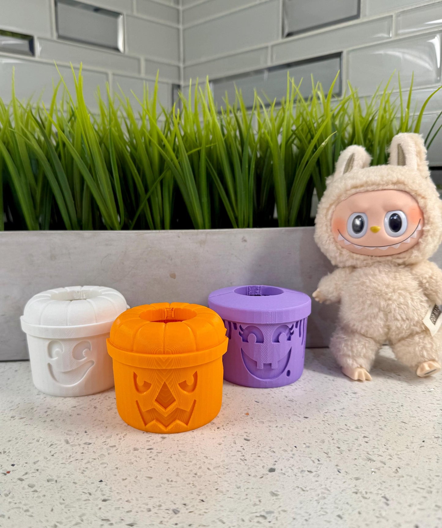 Labubu Halloween Bucket Costume | Monster Toy Covers | Spooky Decorative Accessories | Mcdonalds Bucket