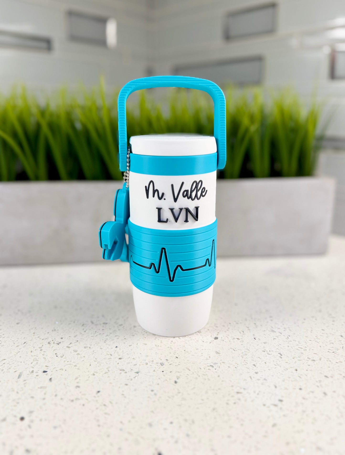 Personalized EKG Nurse Soda Can Holder | RN LVN CNA Gift | Nurse Appreciation Gift