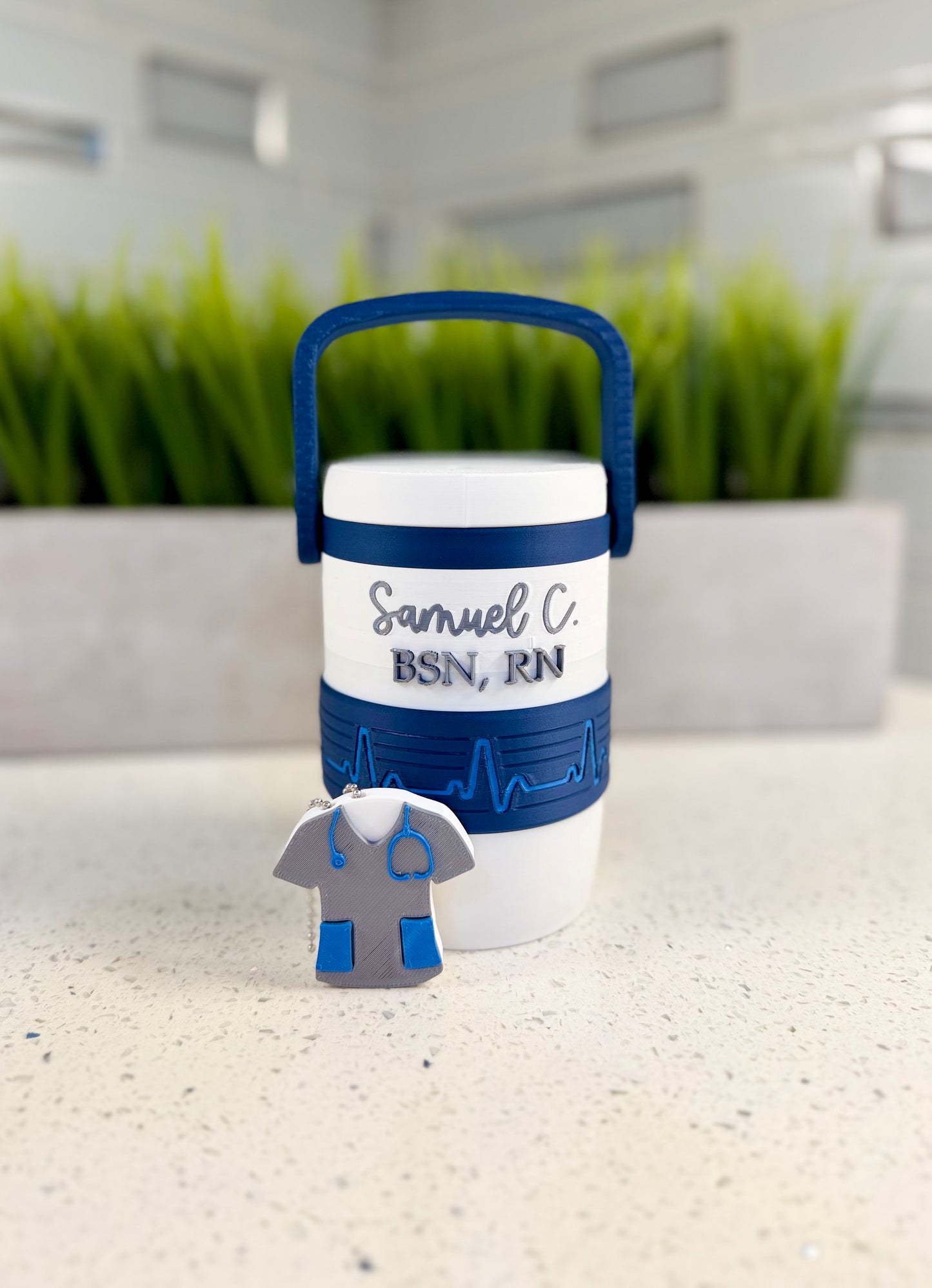 Personalized EKG Nurse Soda Can Holder | RN LVN CNA Gift | Nurse Appreciation Gift
