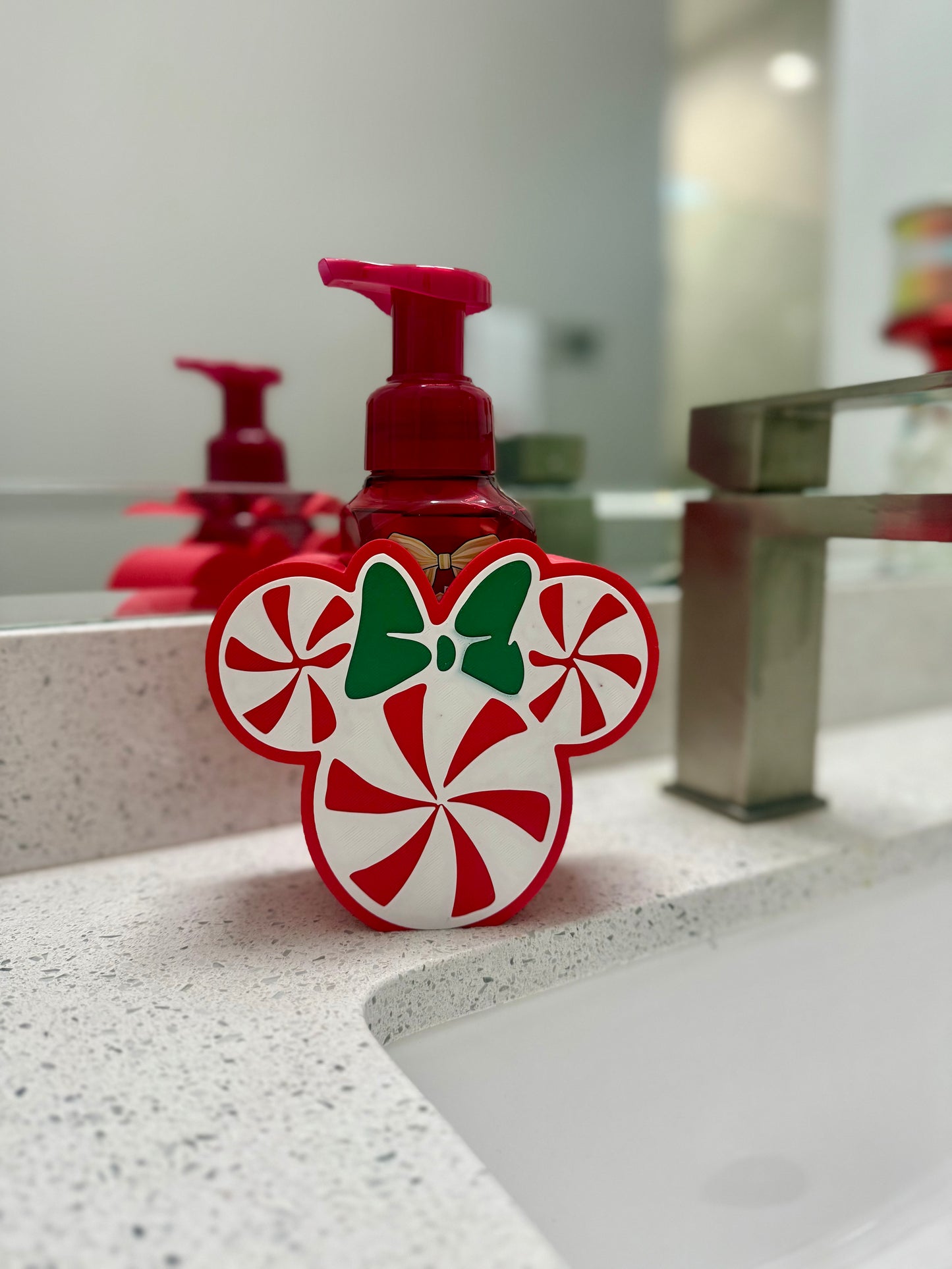 Inspired Mouse Candy cane Soap Holder | Bath and Body works