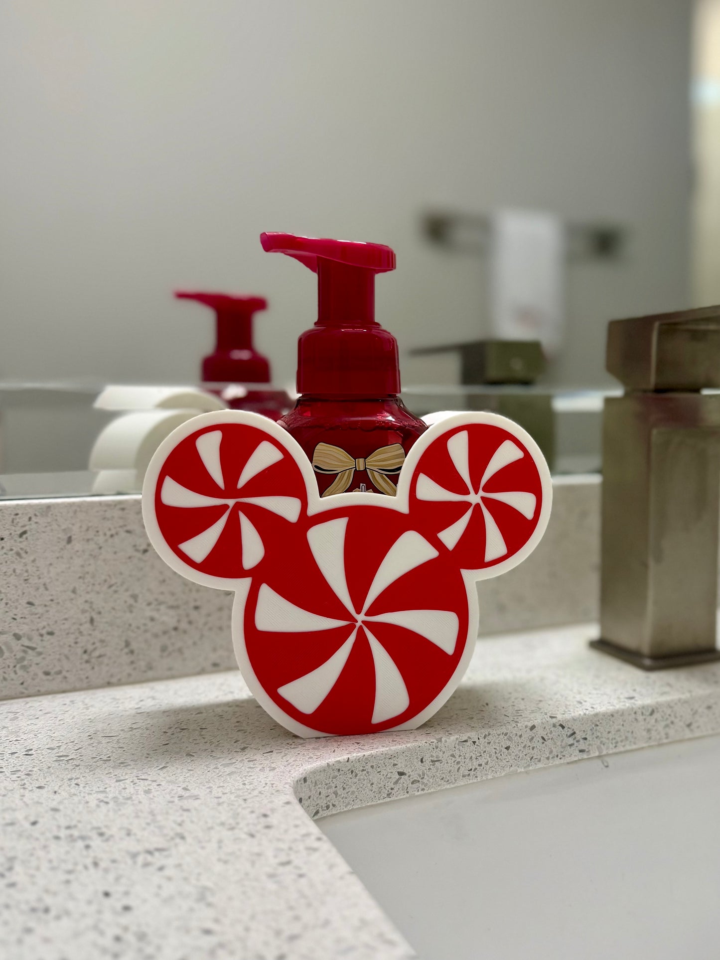 Inspired Mouse Candy cane Soap Holder | Bath and Body works