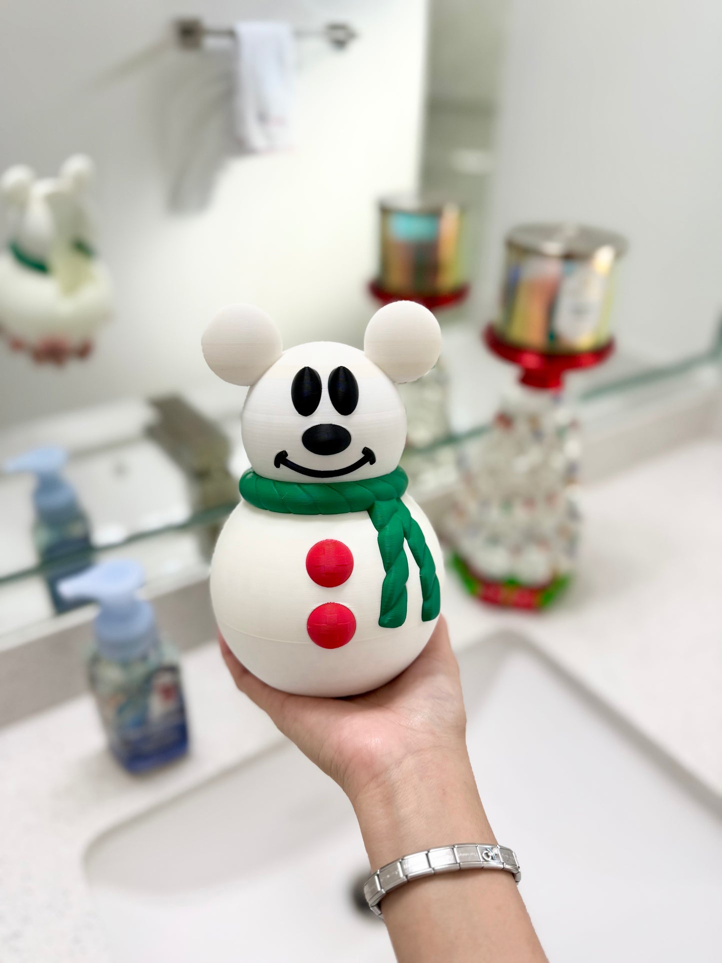 Snowman Soap Holder | Bath and Body works | Restroom decor